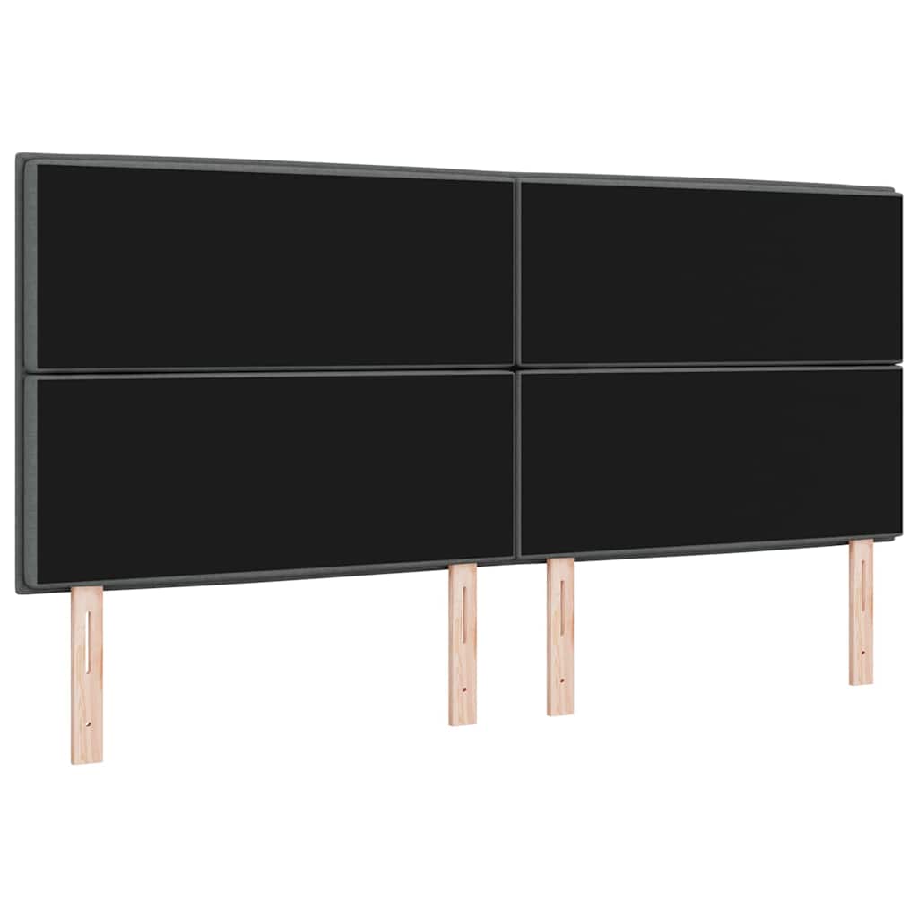 Kopfteil Dunkelgrau 200 cm Stoff
