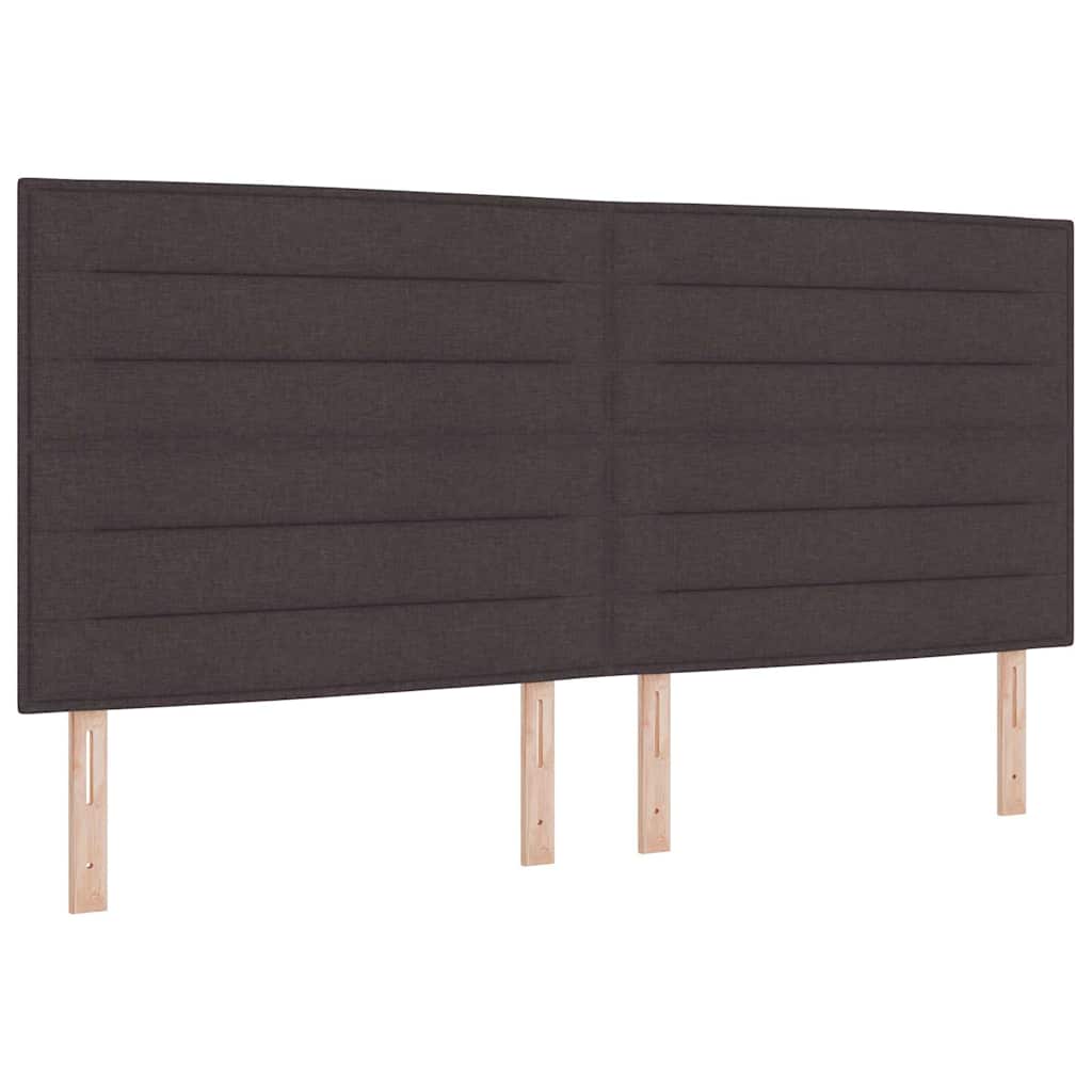 Kopfteil Dunkelbraun 200 cm Stoff