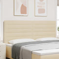 Kopfteil Creme 200 cm Stoff