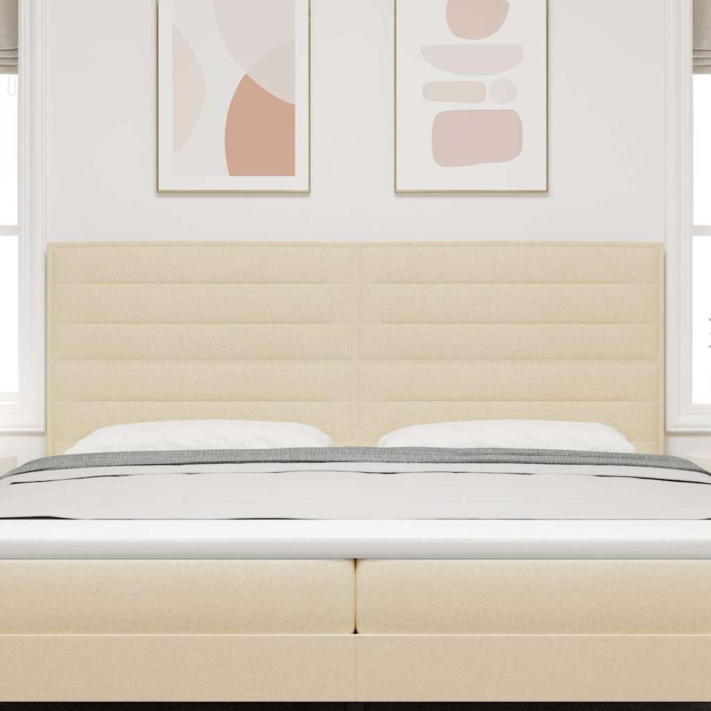 Kopfteil Creme 200 cm Stoff