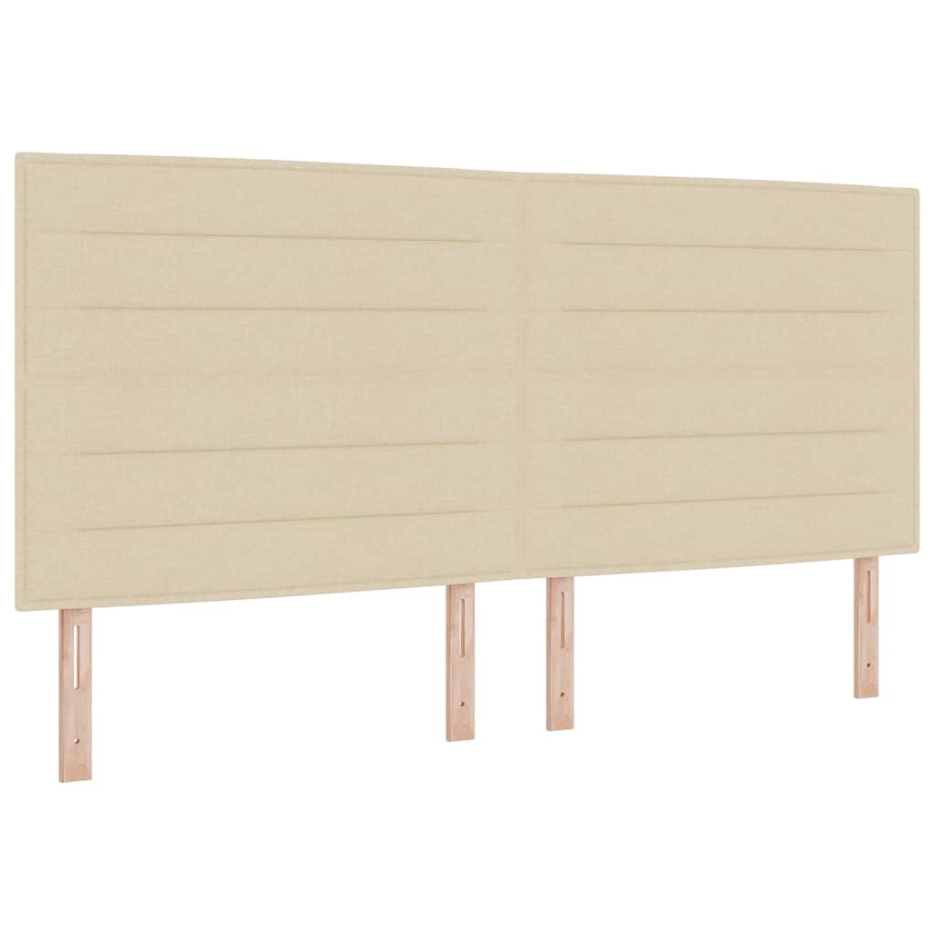 Kopfteil Creme 200 cm Stoff