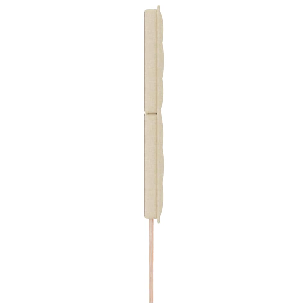Kopfteil Creme 200 cm Stoff