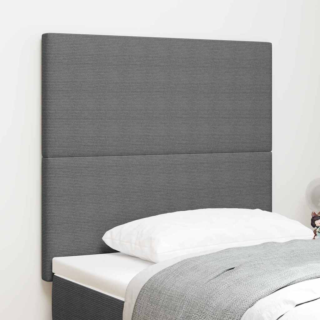 Kopfteil Hellgrau 100 cm Cordstoff