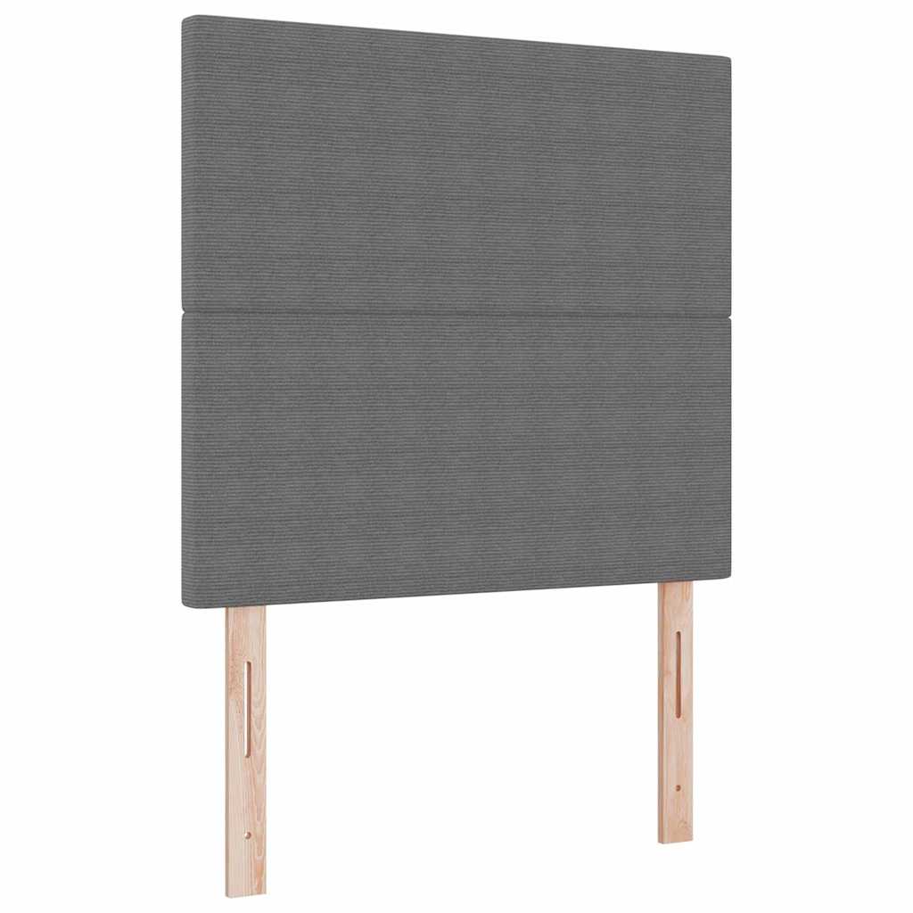 Kopfteil Hellgrau 100 cm Cordstoff