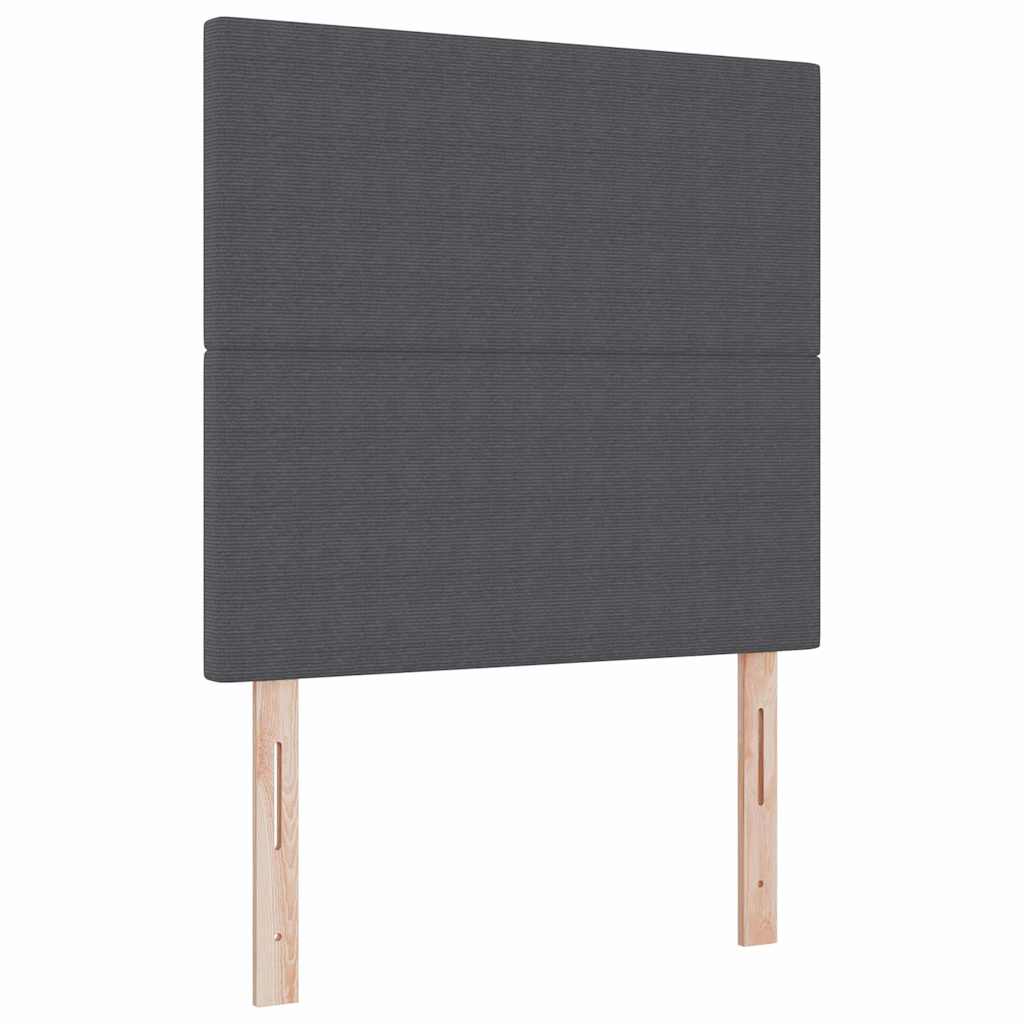 Kopfteil Dunkelgrau 100 cm Cordstoff