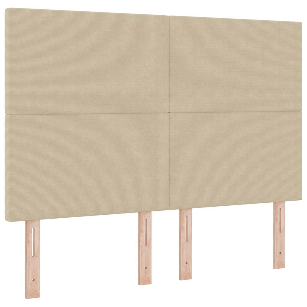 Kopfteil Hellgrün-Grau 144 cm Cordstoff