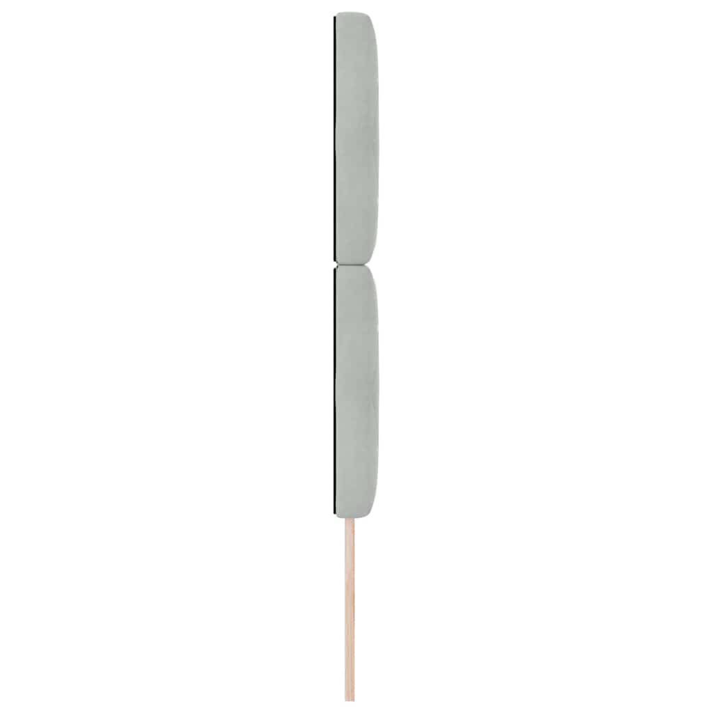 Kopfteil Hellgrau 80 cm Samt