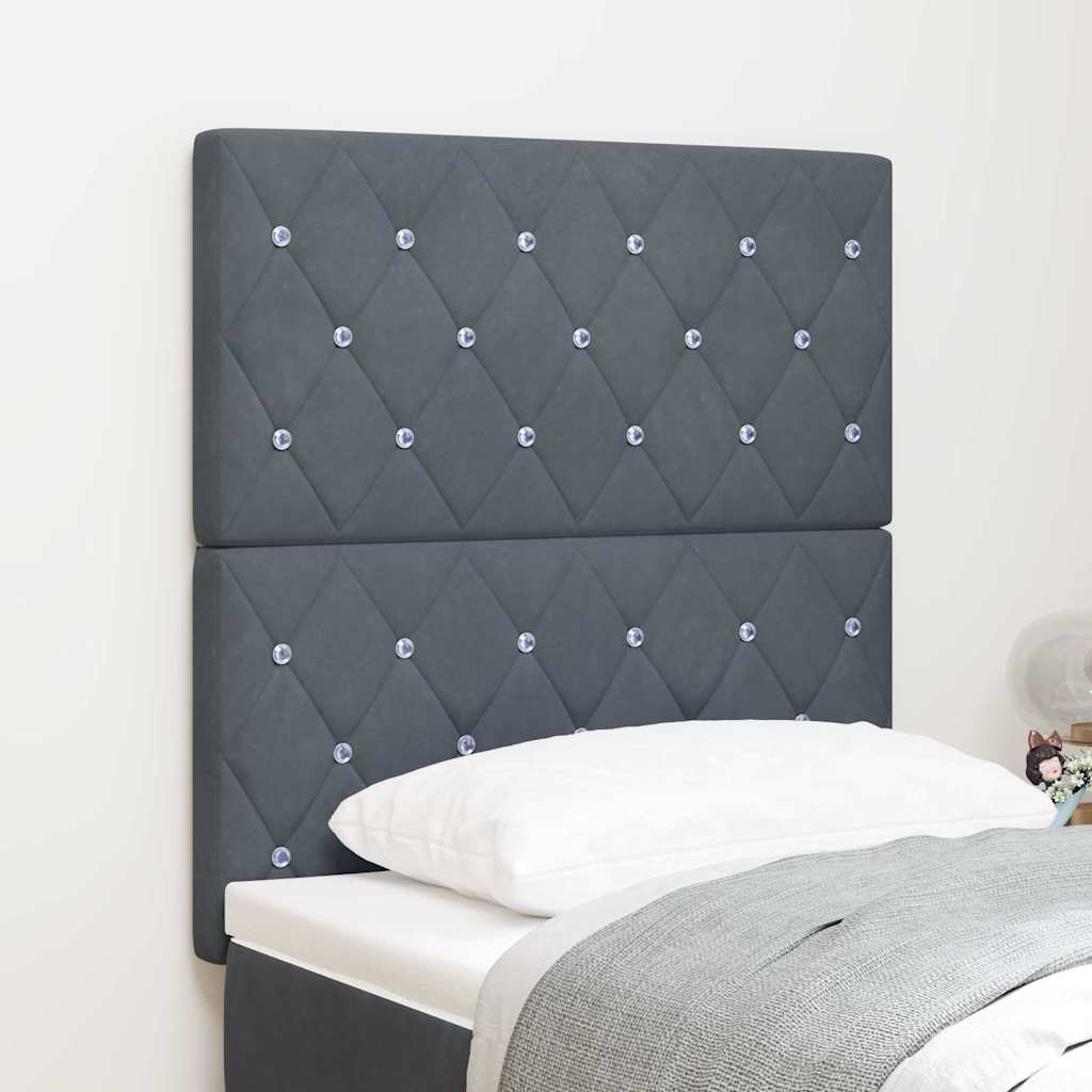 Kopfteil Dunkelgrau 80 cm Samt