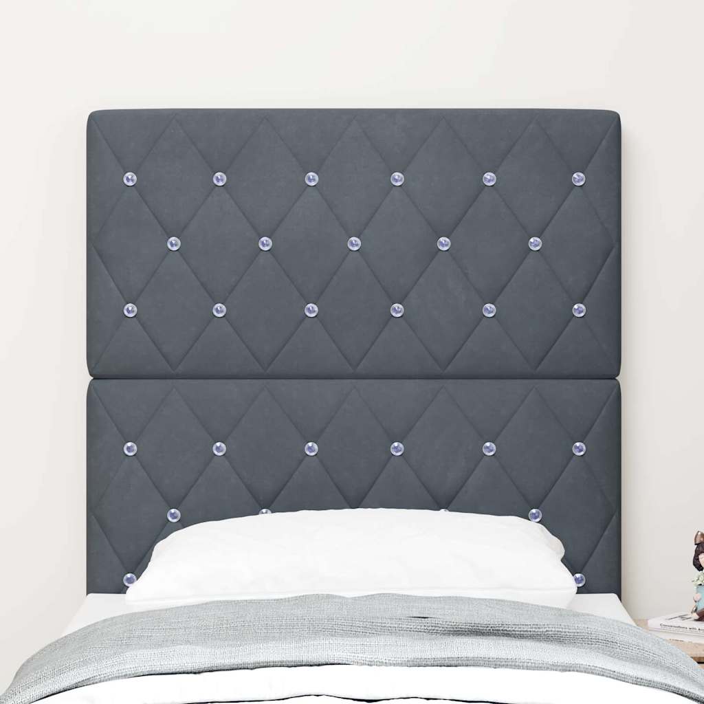 Kopfteil Dunkelgrau 80 cm Samt