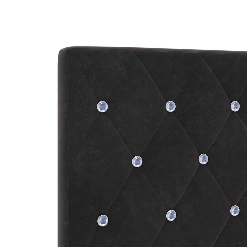 Kopfteil Schwarz 80 cm Samt