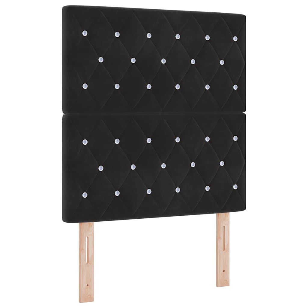 Kopfteil Schwarz 80 cm Samt