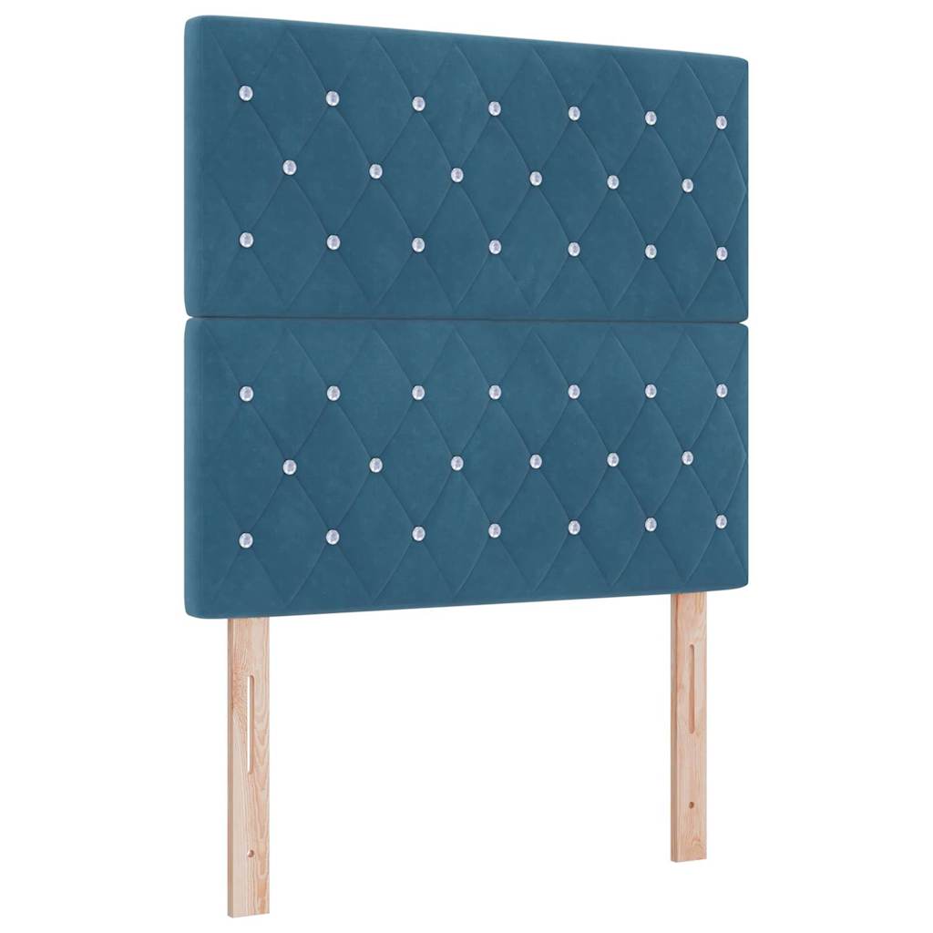 Kopfteil Dunkelblau 90 cm Samt