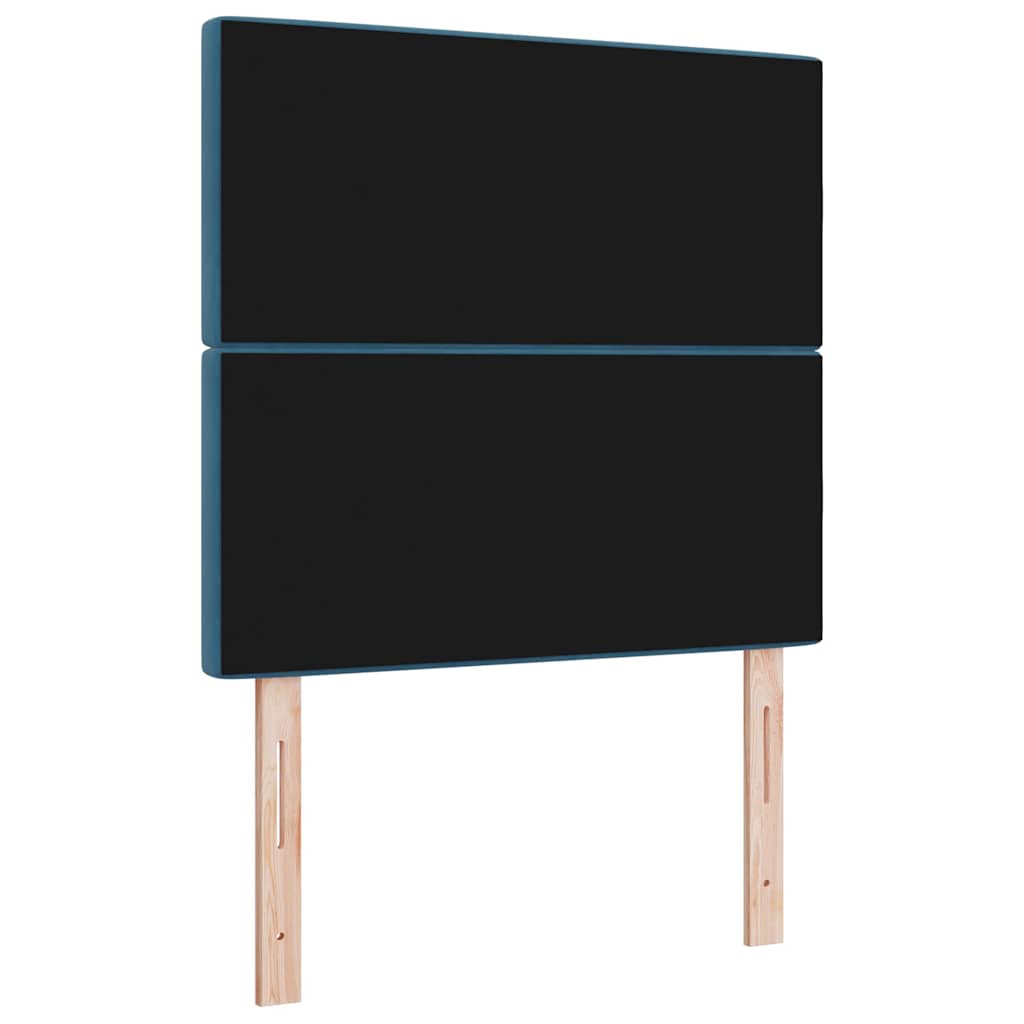 Kopfteil Dunkelblau 90 cm Samt