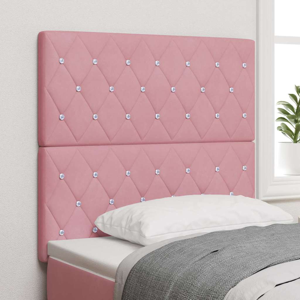 Kopfteil Rosa 90 cm Samt