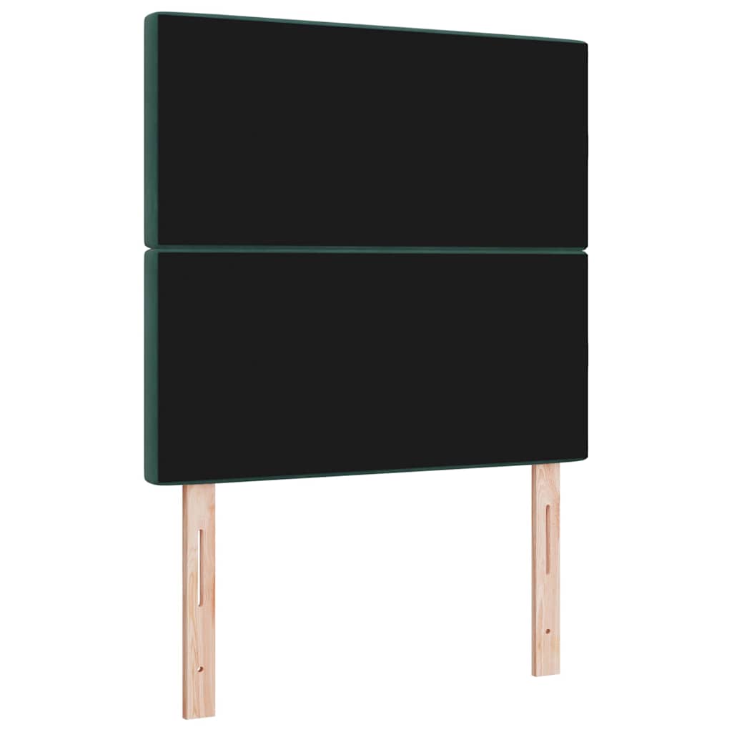 Kopfteil Hellgrün-Grau 100 cm Samt