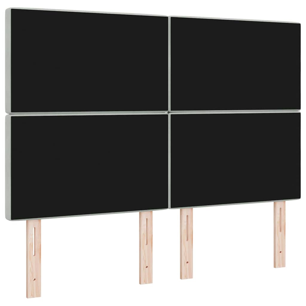 Kopfteil Hellgrau 160 cm Samt