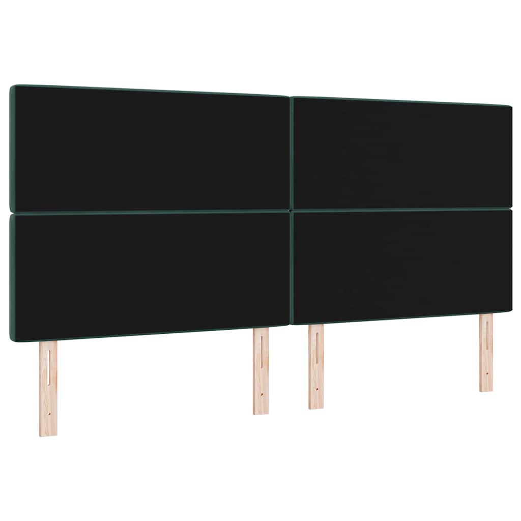 Kopfteil Dunkelgrün 200 cm Samt