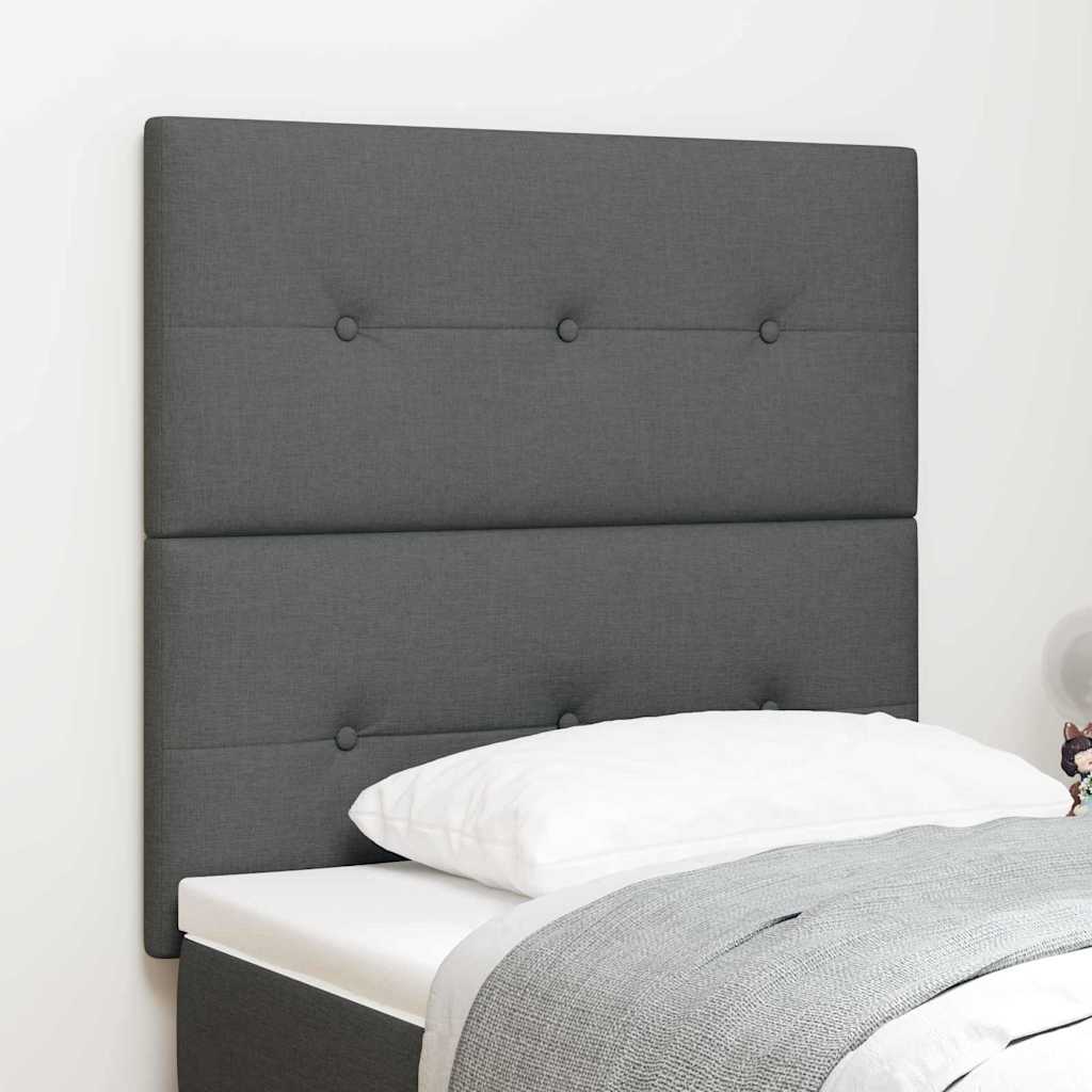 Höhenverstellbares Kopfteil mit Kopfteil Dunkelgrau 80 cm Stoff