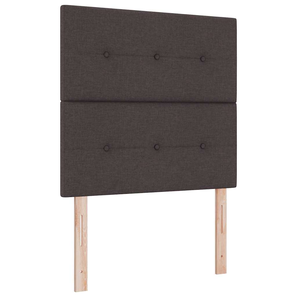 Höhenverstellbares Kopfteil Dunkelbraun 80 cm Stoff