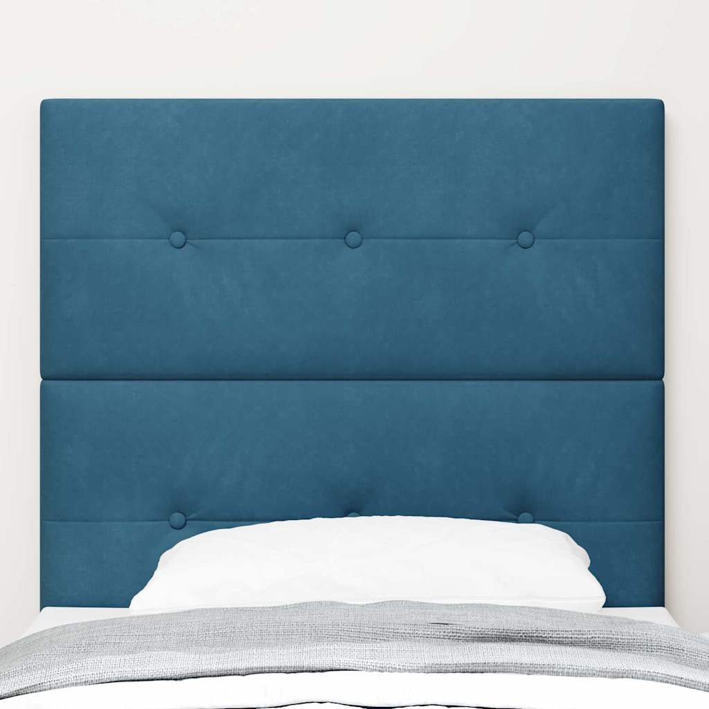 Kopfteil Dunkelblau 80 cm Samt