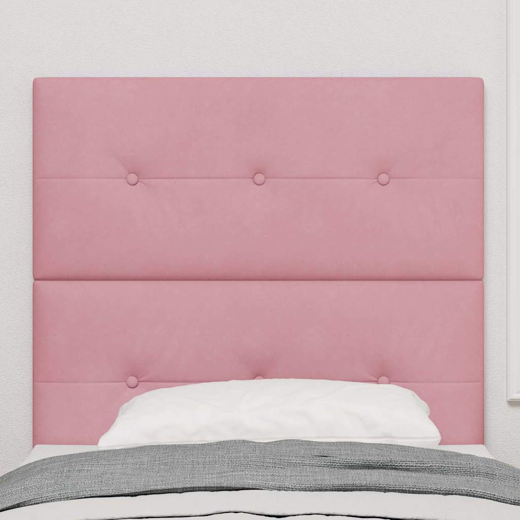 Kopfteil Rosa 80 cm Samt