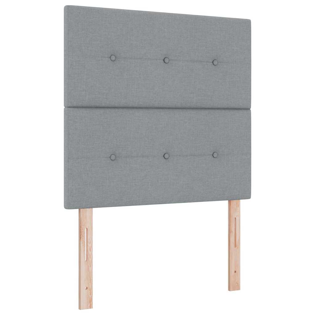Höhenverstellbares Kopfteil mit Kopfteil Hellgrau 90 cm Stoff