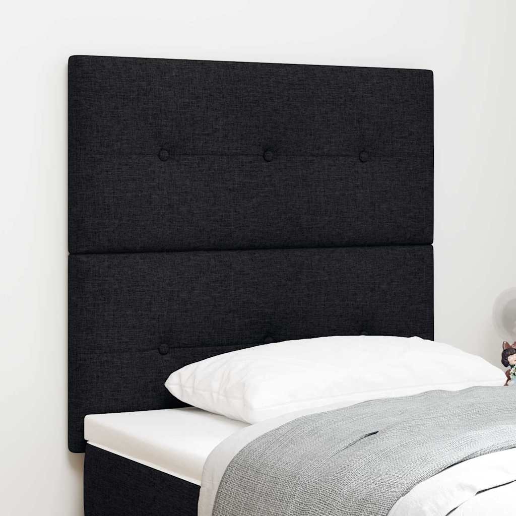 Höhenverstellbares Kopfteil mit Kopfteil Schwarz 90 cm Stoff
