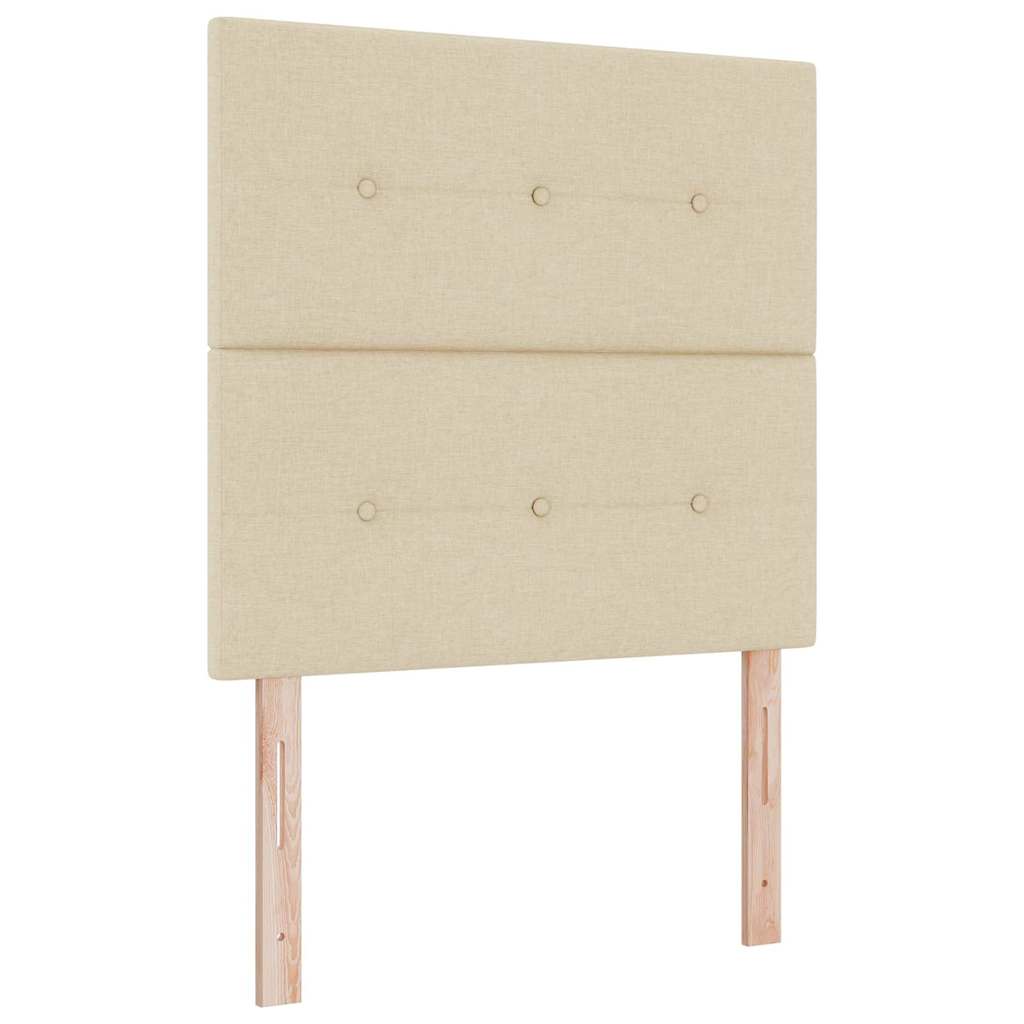 Höhenverstellbares Kopfteil mit Kopfteil Creme 90 cm Stoff