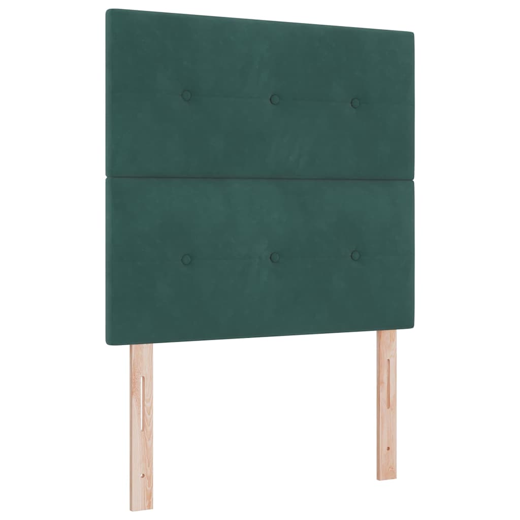 Kopfteil Dunkelgrün 90 cm Samt