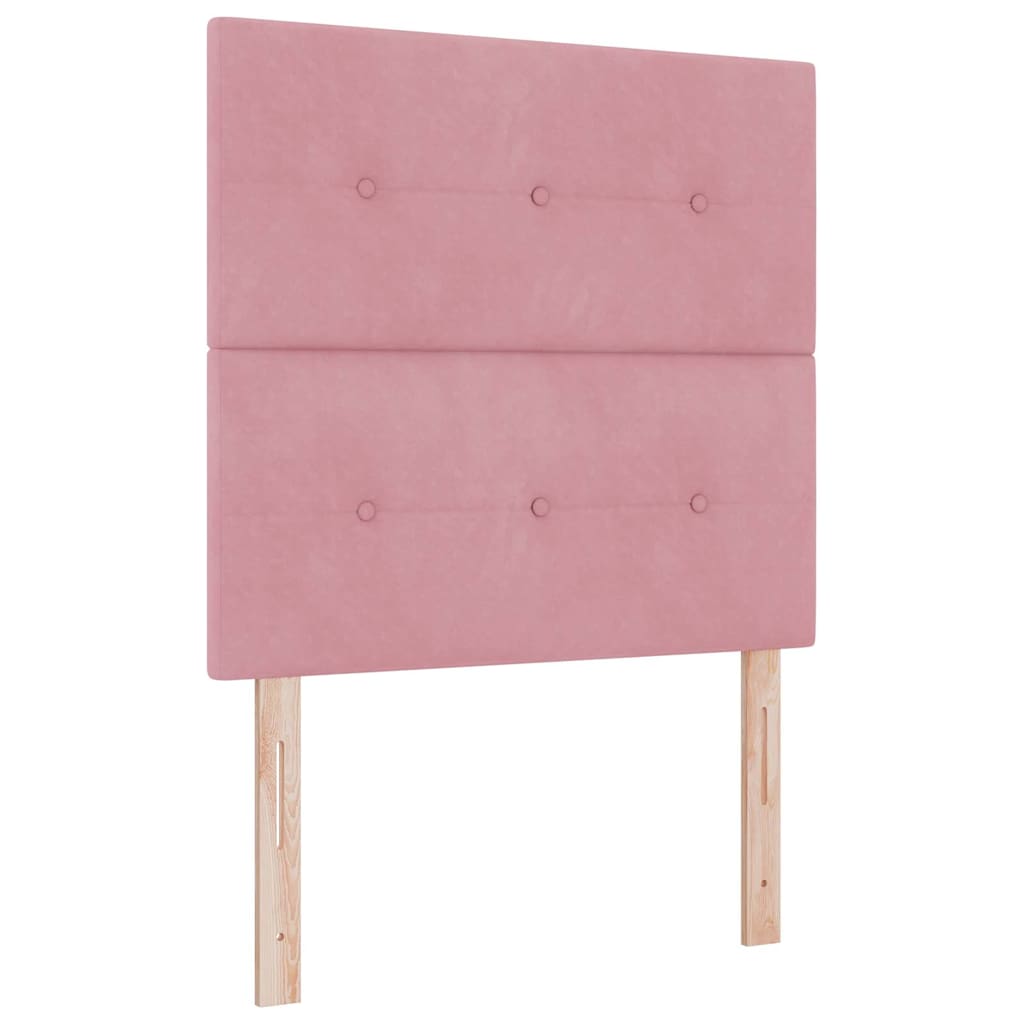 Kopfteil Rosa 90 cm Samt