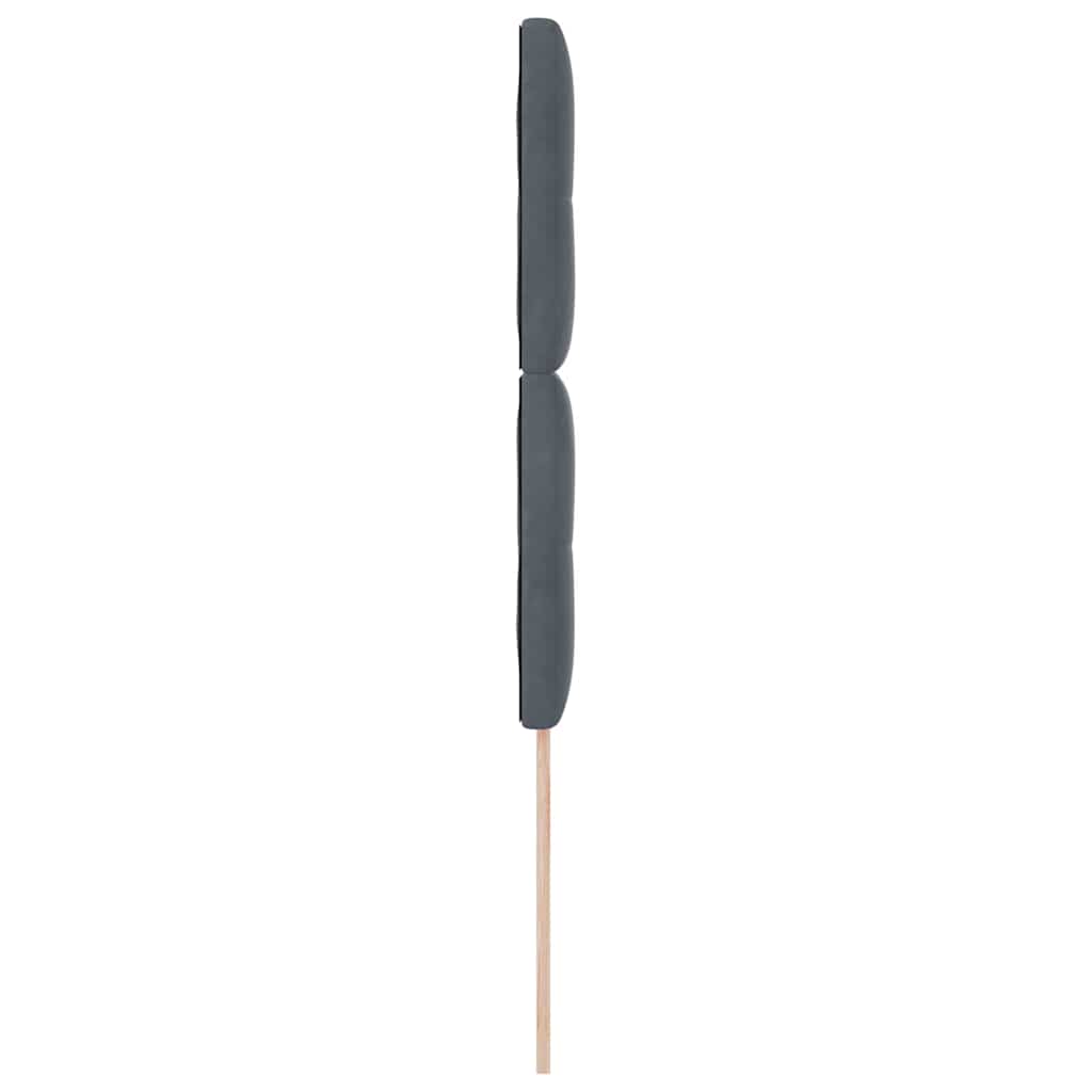 Kopfteil Dunkelgrau 100 cm Samt