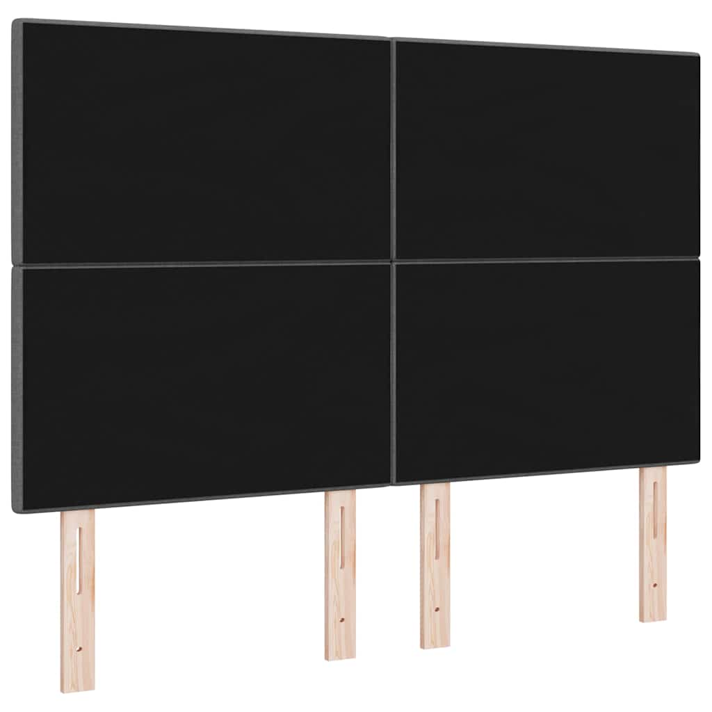 Höhenverstellbares Kopfteil Dunkelgrau 144 cm Stoff