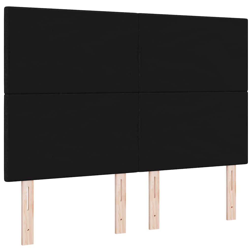 Höhenverstellbares Kopfteil mit Kopfteil Schwarz 144 cm Stoff