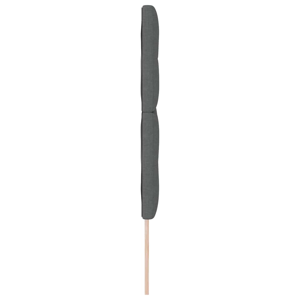 Höhenverstellbares Kopfteil Dunkelgrau 160 cm Stoff