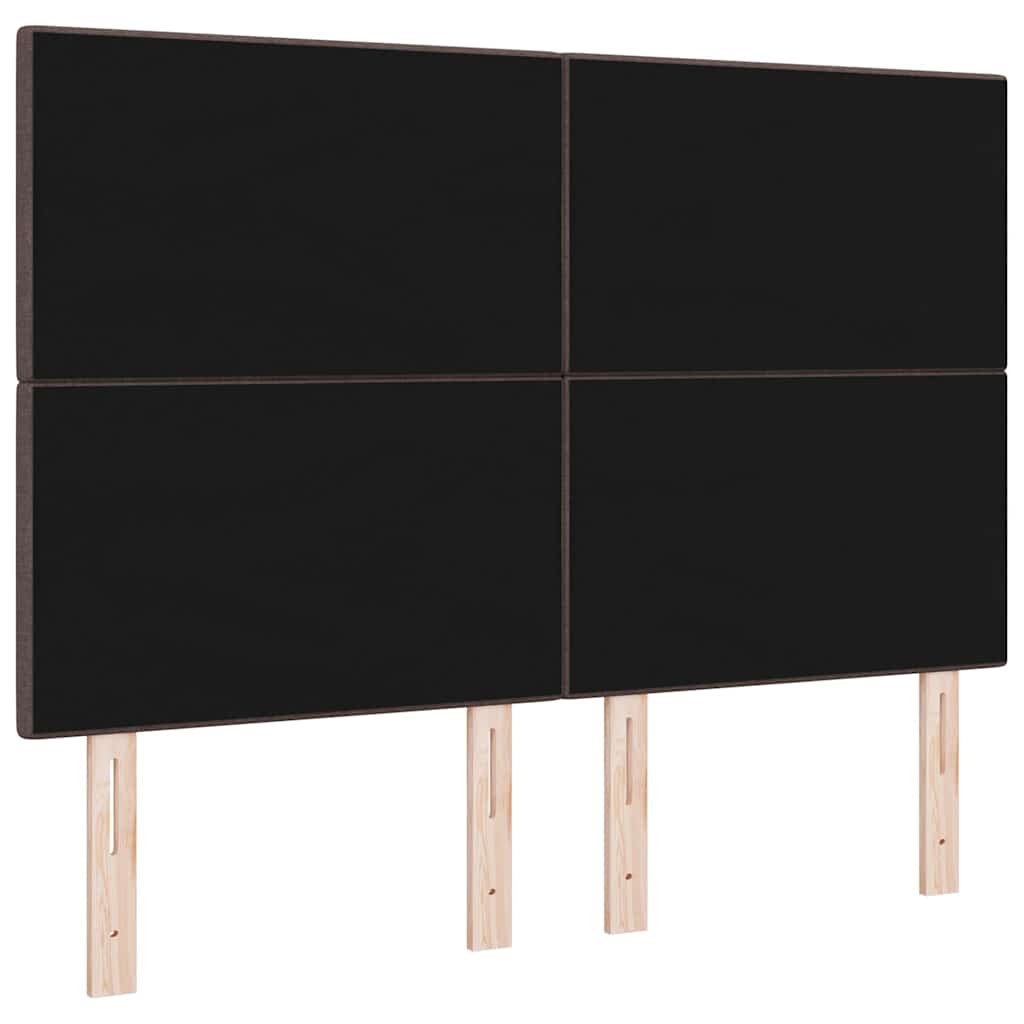 Höhenverstellbares Kopfteil Dunkelbraun 160 cm Stoff