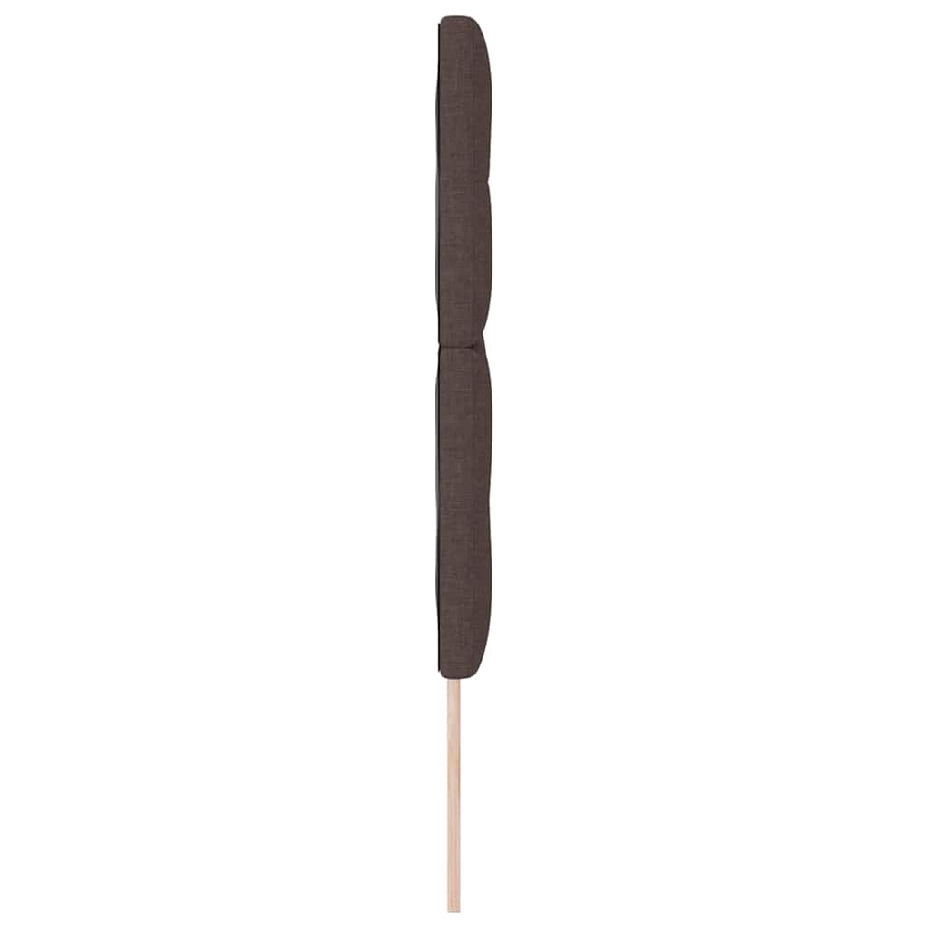 Höhenverstellbares Kopfteil Dunkelbraun 160 cm Stoff