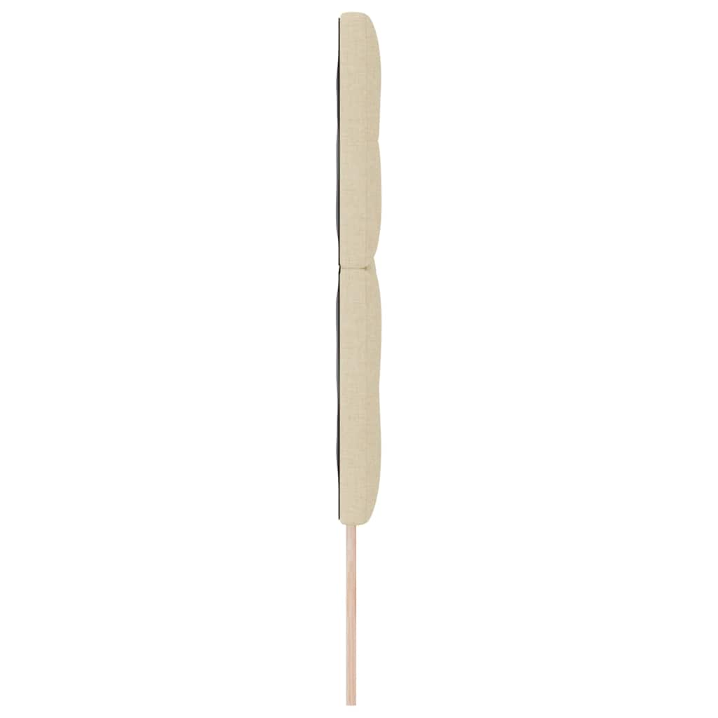 Höhenverstellbares Kopfteil mit Kopfteil Creme 160 cm Stoff