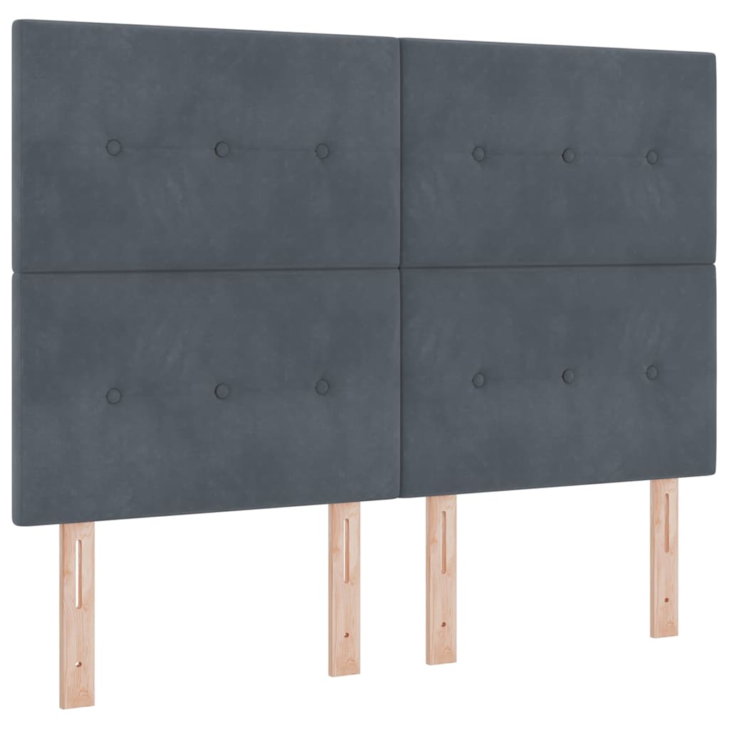Kopfteil Dunkelgrau 160 cm Samt
