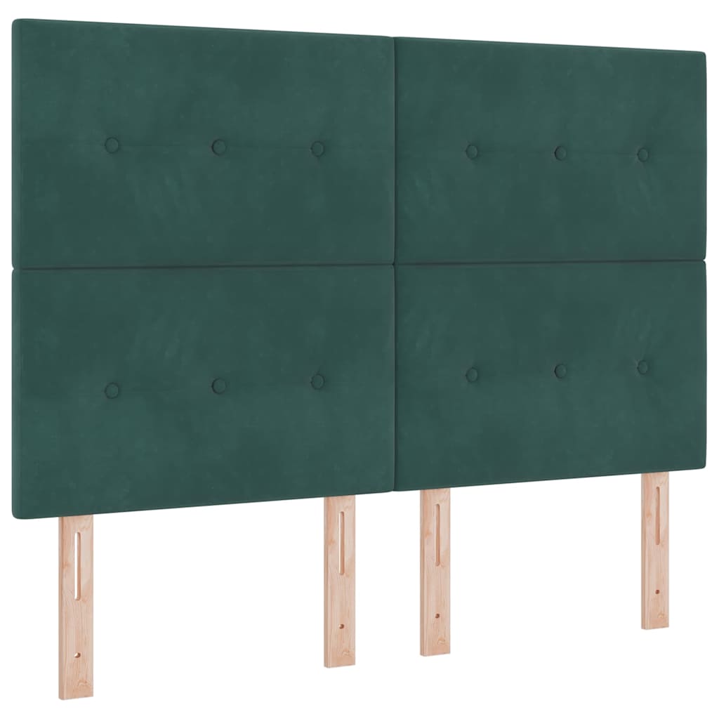 Kopfteil Dunkelgrün 160 cm Samt
