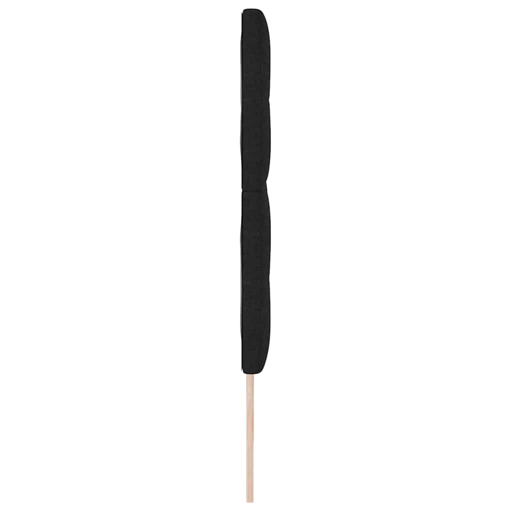 Höhenverstellbares Kopfteil mit Kopfteil Schwarz 180 cm Stoff