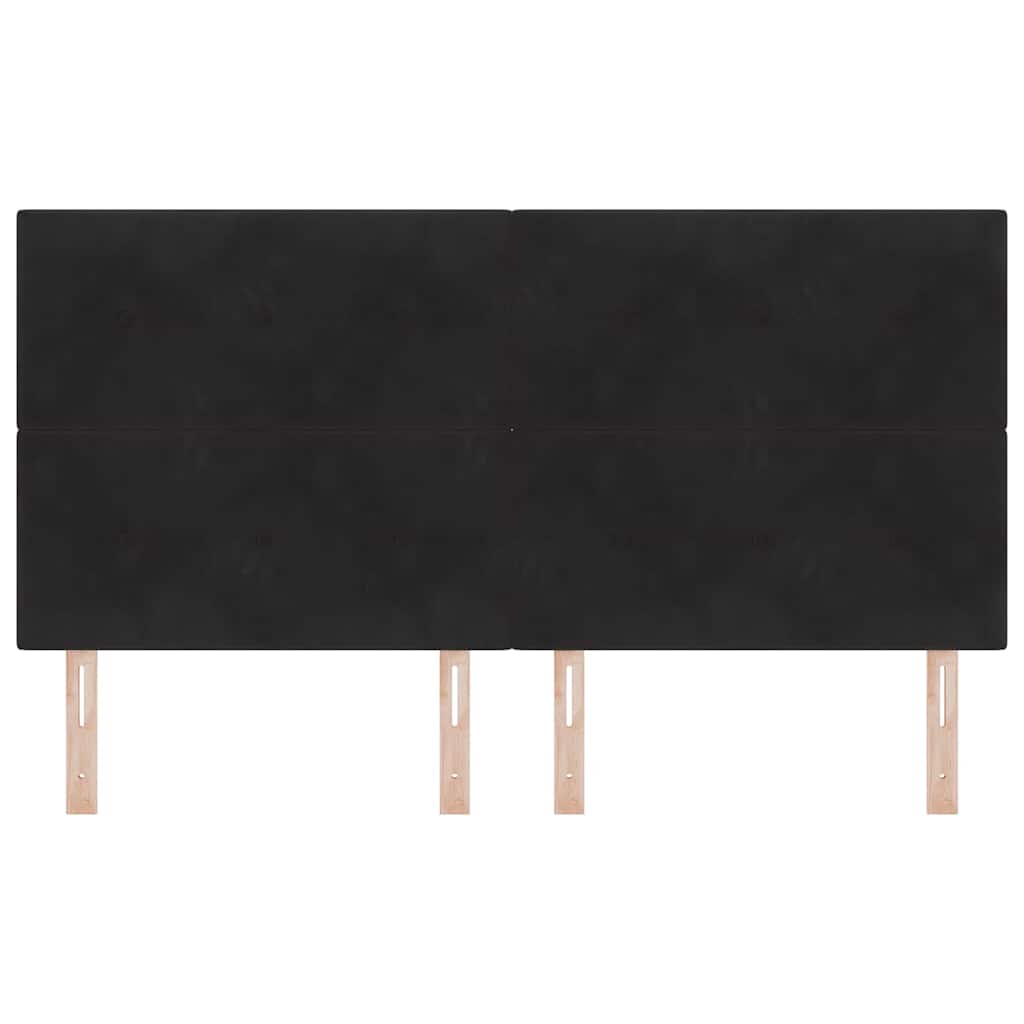 Kopfteil Schwarz 180 cm Samt