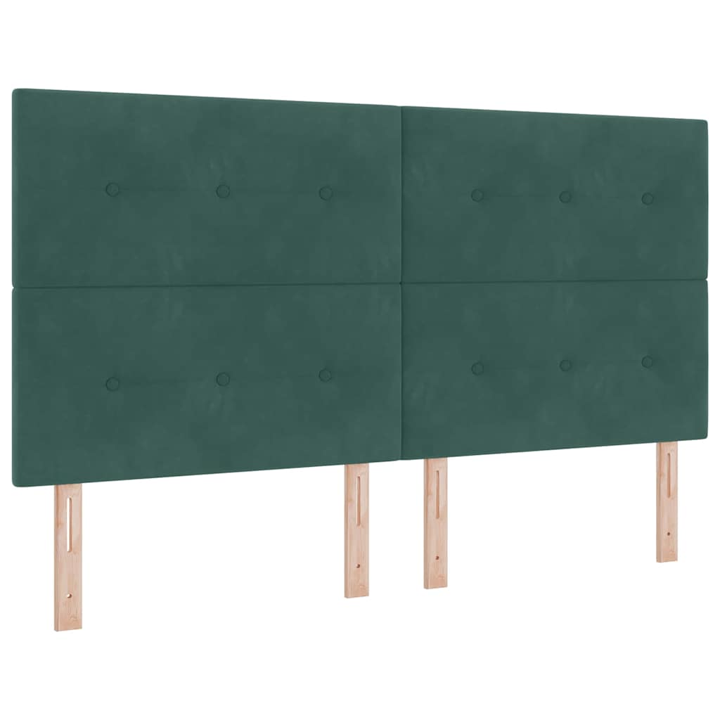 Kopfteil Dunkelgrün 180 cm Samt