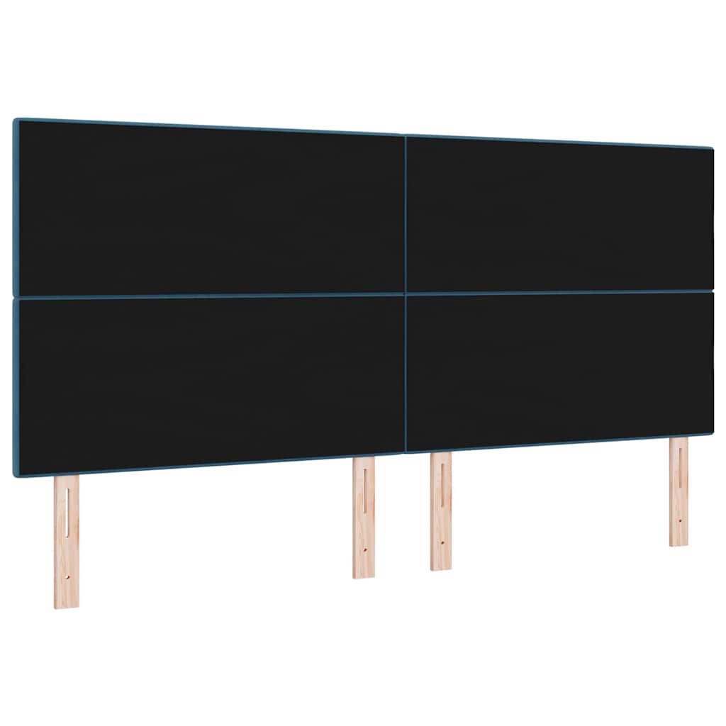 Kopfteil Dunkelblau 200 cm Samt