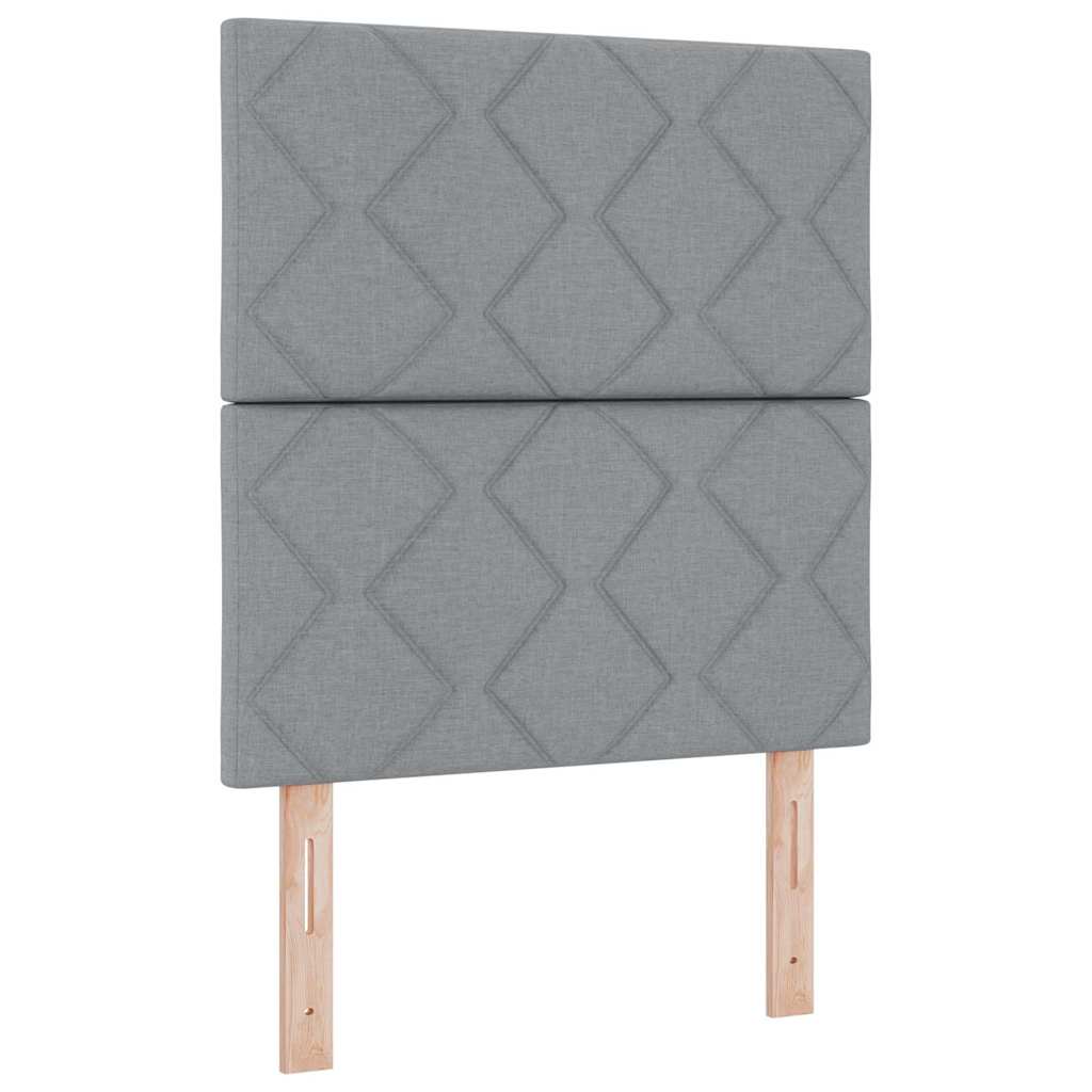 Kopfteil Hellgrau 80 cm Stoff