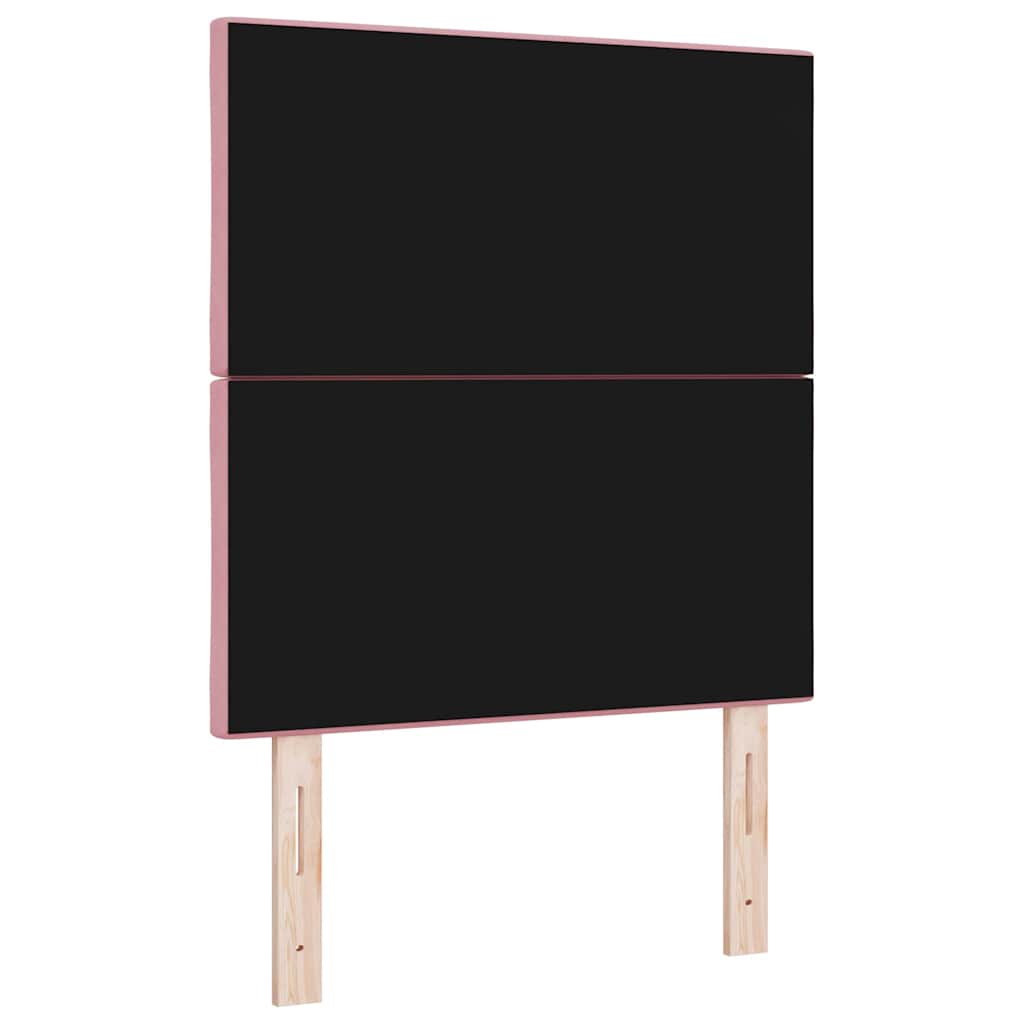 Kopfteil Rosa 80 cm Samt