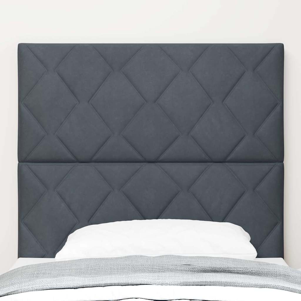 Kopfteil Dunkelgrau 90 cm Samt