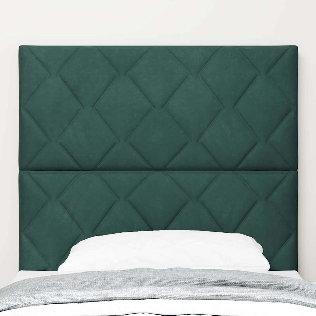 Kopfteil Dunkelgrün 90 cm Samt