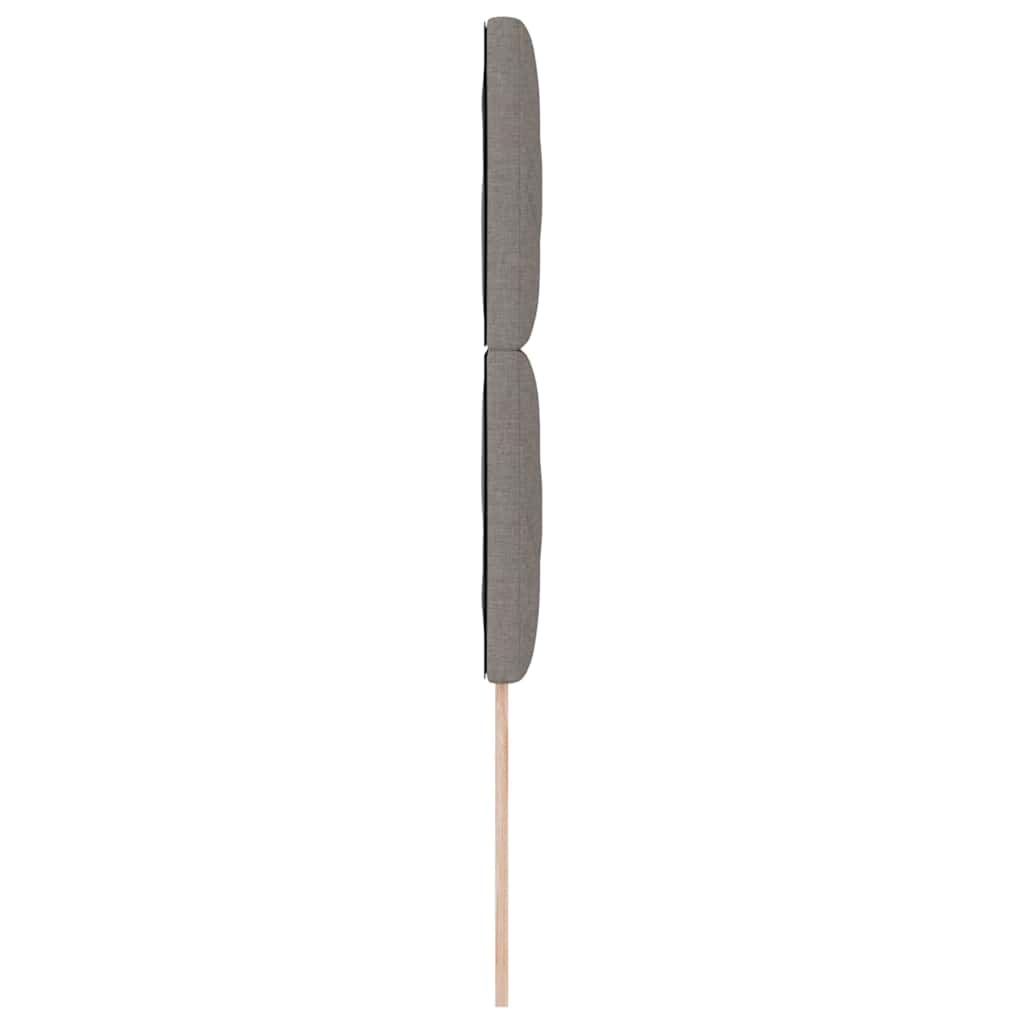 Kopfteil Taupe 100 cm Stoff