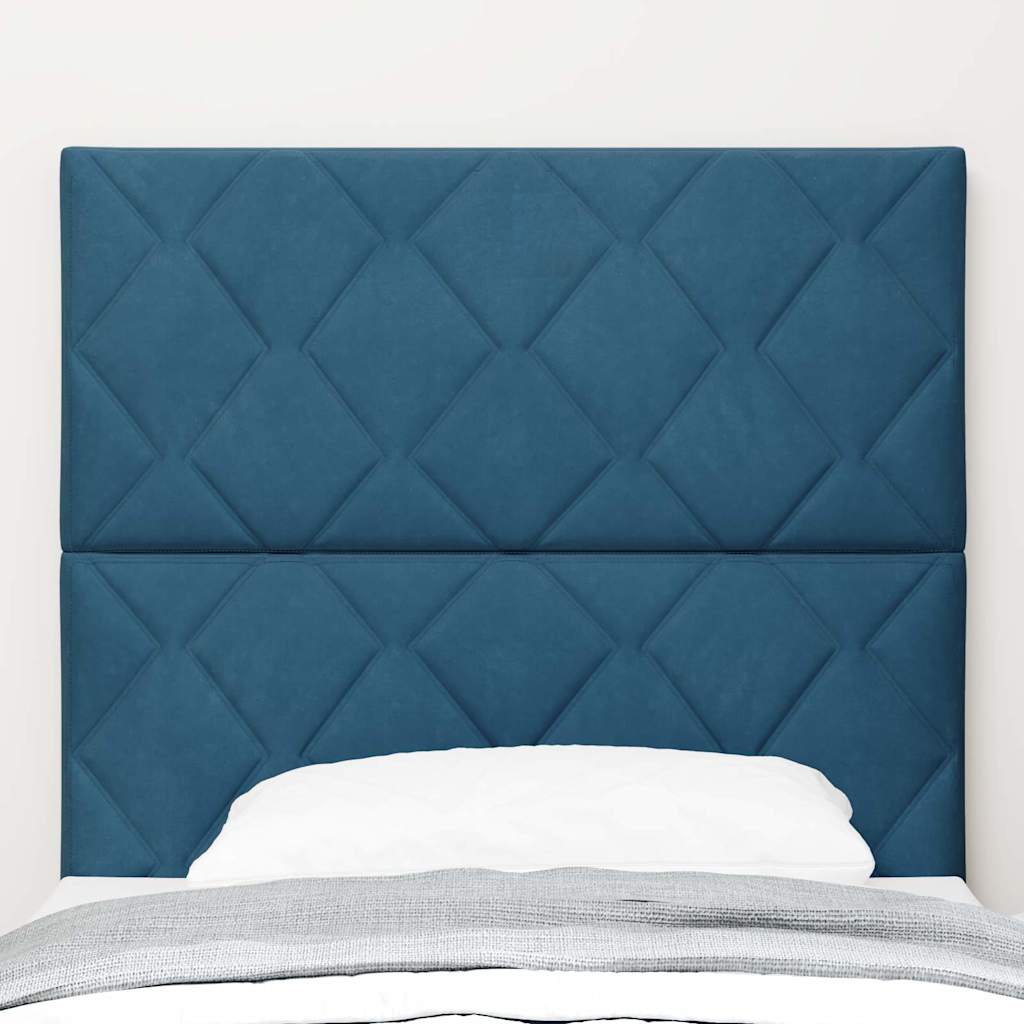 Kopfteil Dunkelblau 100 cm Samt