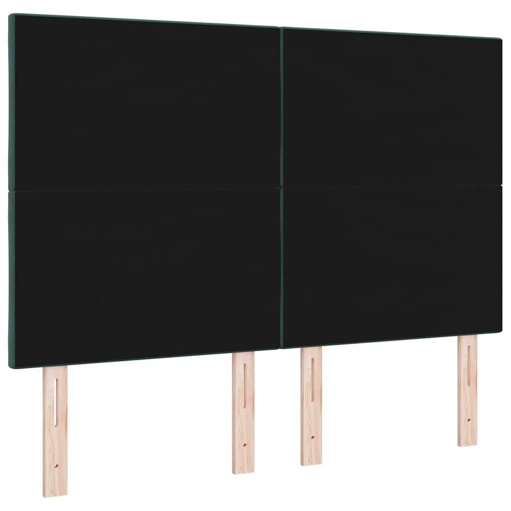 Kopfteil Dunkelgrün 144 cm Samt